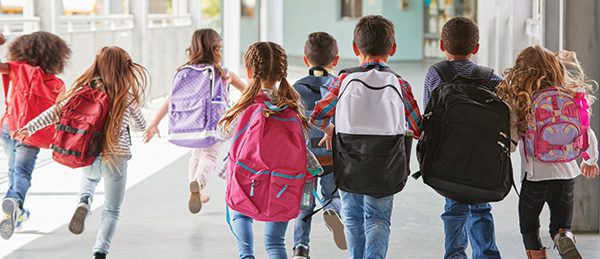 students with backpack